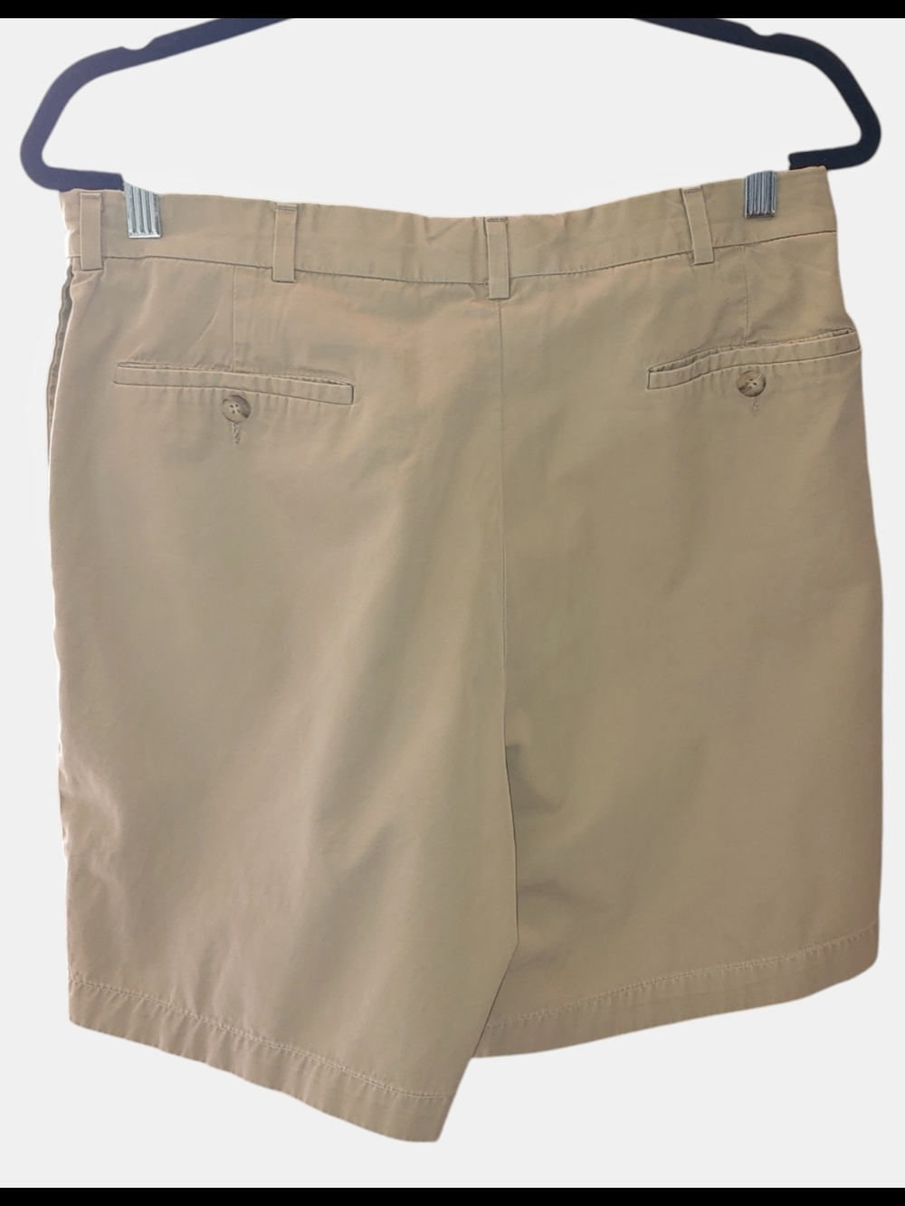 Men's Pleated Chino Shorts - Khaki - Picture 2 of 5